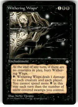 Withering Wisps Ice Age Regular MTG - Image 1