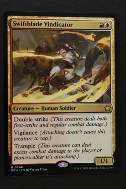 Magic: The Gathering: Swiftblade Vindicator - FDN - NM - Unplayed - MTG - Image 1