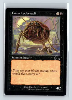 GIANT COCKROACH - MTG Magic the Gathering Card - Urza's Legacy - Common - Image 1