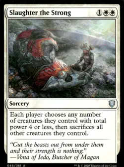 Slaughter the Strong 048/361 Commander Legends MTG Magic the Gathering card - Image 1