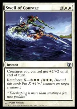 Swell of Courage Duel Decks: Elspeth vs. Tezzeret MTG Magic the Gathering card - Image 1