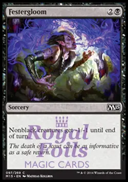 Festergloom 4x FOIL MTG M15 Core Set Common MINT black - Image 1