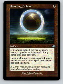 Magic the Gathering Retro Frame Damping Sphere Dominaria Remastered MTG - Image 1