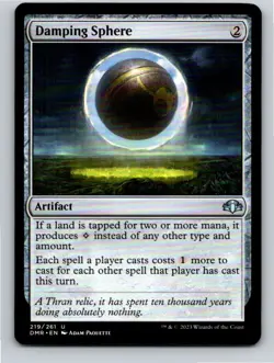 Magic the Gathering Damping Sphere Dominaria Remastered MTG Free Shipping! - Image 1