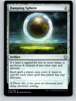Magic the Gathering Damping Sphere Dominaria MTG Free Shipping! - Image 1