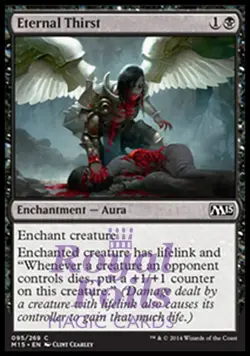 Eternal Thirst 2x FOIL MTG M15 Core Set Common MINT black - Image 1