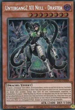 yugioh UntergangZ XII Null - Drastea DOOD-DE008 SECRET RARE 1AUFLAGE DEUTSCH - Image 1