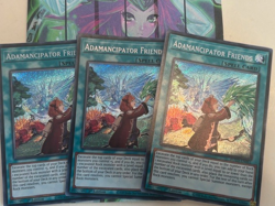 Yugioh Adamancipator Friends 3x ROTD-EN061 Rise of the Duelist Secret 1st Ed NM - Image 1