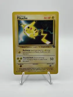 1999 Pokemon Pikachu Kids WB Presents The First Movie Promo #4 Card (A) - Image 1