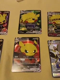 6Pikachu Pokemon Card Holo GX VSTAR VMAX GX EX Cosplay Art - Image 3