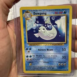 Dewgong 25/102 Base Set Regular Uncommon Unlimited NM/MT Vintage Pokemon Card - Image 1