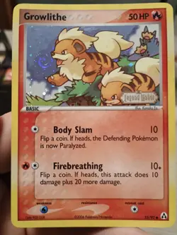 Pokemon Cards Ex Legend Maker Reverse Holo Stamped Growlithe & Tangela - Image 4