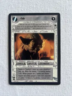 Star Wars CCG Decipher Yoda Dagobah Card - Image 1