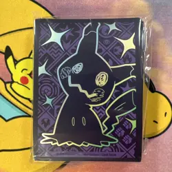 65 Ct Mimikyu Paldean Fates ETB Pokemon Card Sleeves New Sealed - Image 1