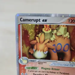 FULL SWIRL 🌀💫HP DMG Camerupt ex 92/106 Emerald Holo Ultra Rare Pokemon Card - Image 2