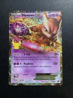 Mewtwo EX 54/99 Celebrations: Classic Collection Holo NM Pokemon Card 2012 - Image 1