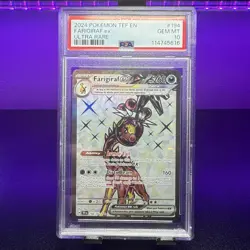Pokemon TCG Farigiraf EX 2024 Temporal Forces Ultra Rare Card 194/162 PSA 10 - Image 1