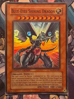 Blue-Eyes Shining Dragon MOV-EN001 LIMITED EDITION YuGiOh Card - Image 1