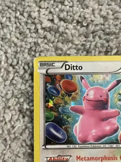 Pokemon TCG Ditto Black Star Promo Holo Card XY40 - Image 3