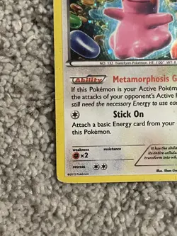 Pokemon TCG Ditto Black Star Promo Holo Card XY40 - Image 5
