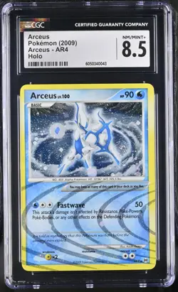 CGC 8.5 Arceus 2009 Arceus AR4 Holo SWIRL Pokemon Card - Image 1