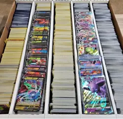 Pokemon Card Lot 100 Official TCG Cards Ultra Rare Included EX GX V MEGA + HOLOS - Image 4