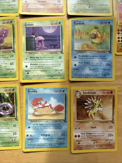 1999 Fossil Common/Uncommon Set X 17 Pokemon Cards No Duplicates - Image 5