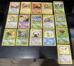 Pokemon Jungle Set Complete Non-Holo Cards 17-64 See List For Conditions - Image 1