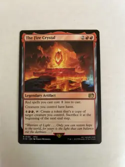MTG Magic: The Gathering The Fire Crystal Final Fantasy card. Near mint. - Image 1
