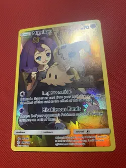 Mimikyu (Secret) 245/236 Sm Cosmic Eclipse Pokemon Card TCG Full Art - Image 5