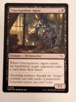 Unscrupulous Agent - Murders at Karlov Manor Magic the Gathering MTG Nice! - Image 1