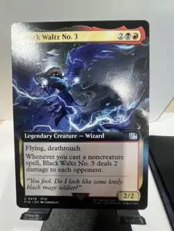 Black Waltz No. 3 Extended Art - U 0478 Final Fantasy FIN MTG - Image 1