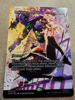 Relentless Assault - #25 (Borderless) Marvel Spider Man Regular - Mtg - Image 1