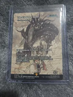 Mtg Final Fantasy The Cloudsea Djinn Borderless Ancient Showcase - Image 1