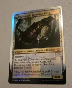 Grimlock, Dinobot Leader Grimlock, Ferocious King Media Promos Foil - Image 1