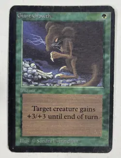 Giant Growth Alpha MP Moderate Play MTG Magic The Gathering - Image 1