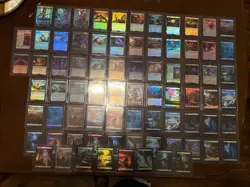 Magic The Gathering Final Fantasy Lot Of 106 76 Foils 24 Rares 6 Borderless - Image 1