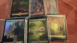 Magic the gathering MTG Full Art Basic Lands lot | 25 Foil full art | NM/LP EDH - Image 1