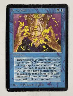 Power Sink Alpha HP Heavy Play MTG Magic The Gathering A - Image 1