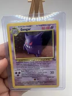 Gengar 5/62 Fossil Set Holo Rare Pokemon Card Nintendo Pokemon 1999 WOTC LP/MP - Image 3