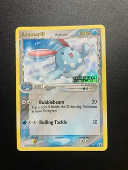 Pokemon TCG Azumarill EX Delta Species 19/113 Stamped Reverse Holo Rare - Image 1