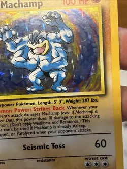 Pokemon TCG Machamp Base Set 8/102 Holo 1st Edition Holo Rare - Image 4