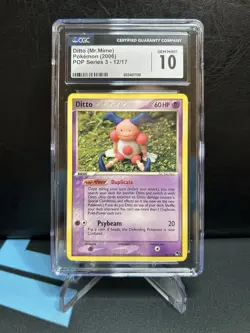 DITTO (MR. MIME) 2006 Pokemon POP Series 3 12/17 - CGC 10 GEM MINT - Image 1