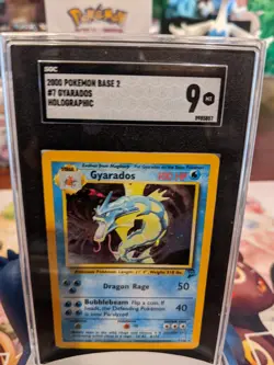 SGC 9 Pokemon TCG Gyarados Base Set 2 7/130 Holo Unlimited Holo Rare - Image 1