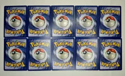 Vintage Pokemon Trainer Lot of 10 Base Set - Professor Oak, Pokedex - NM/LP - Image 2
