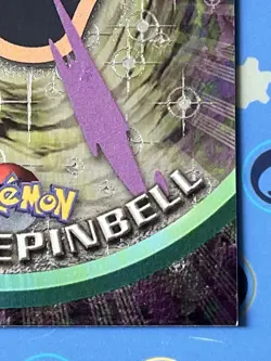 WEEPINBELL Pokemon Topps Black Logo TV Animation Edition Holo FOIL Textured - Image 3