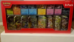 Pokemon TCG Prismatic Evolutions Mini Tin Case Sealed Tins, 8Pack Costco - Image 4