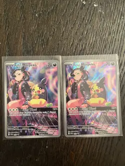 2 X Pokemon TCG Marnie's Morpeko SVP 206 Rival Battle Deck Black Star Promo - Image 1
