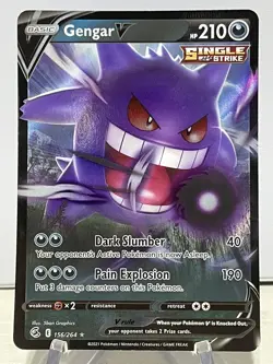 Pokemon TCG Gengar V Fusion Strike 156/264 Holo Ultra Rare🔥 - Image 1