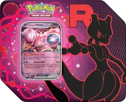 Pokemon TCG Team Rocket Tin - Mewtwo - NEW - Sealed Collector's Tin - Image 1
